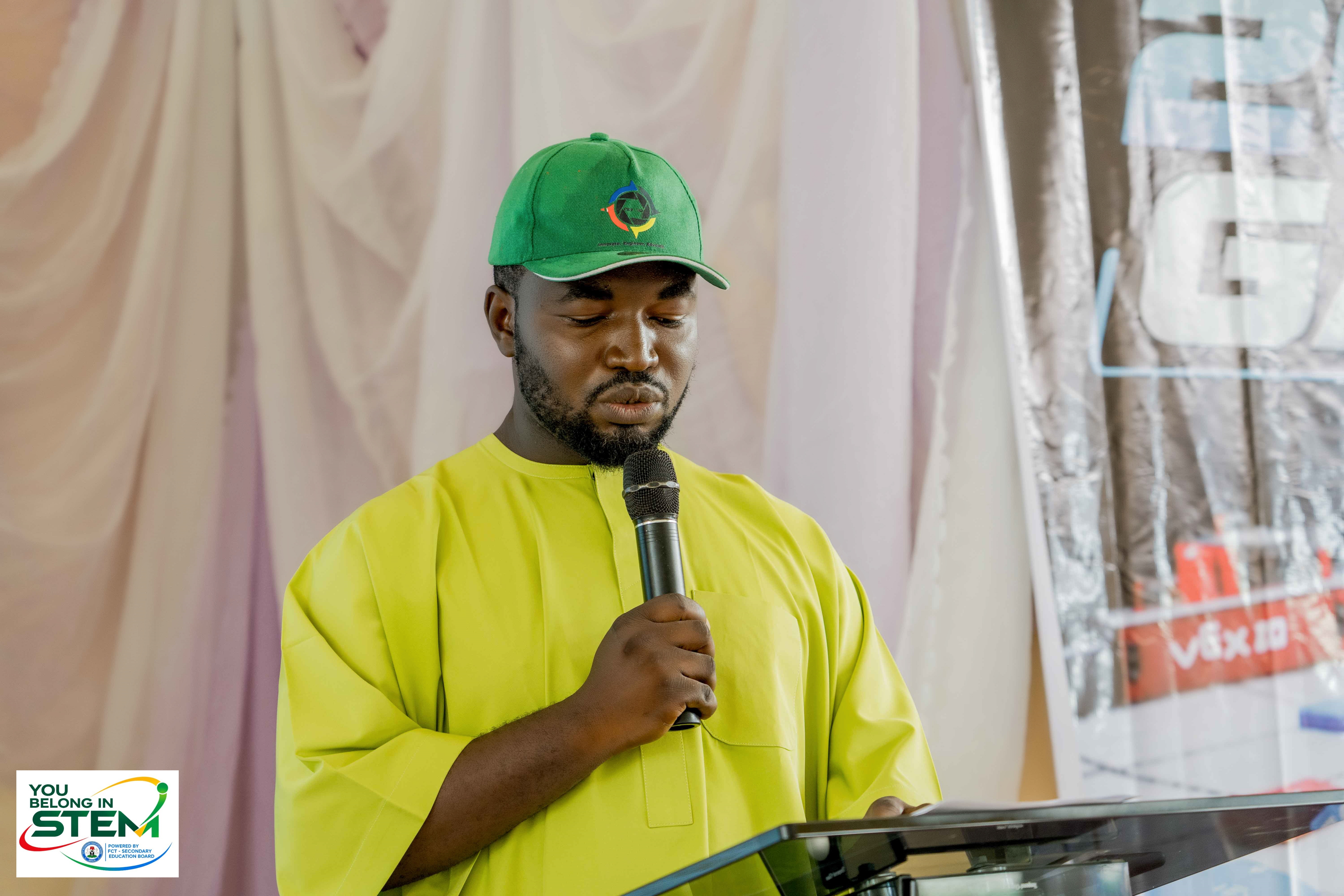 Ihemdi Pius Emeka, Director of PiePixelz Co. Ltd, giving opening remarks