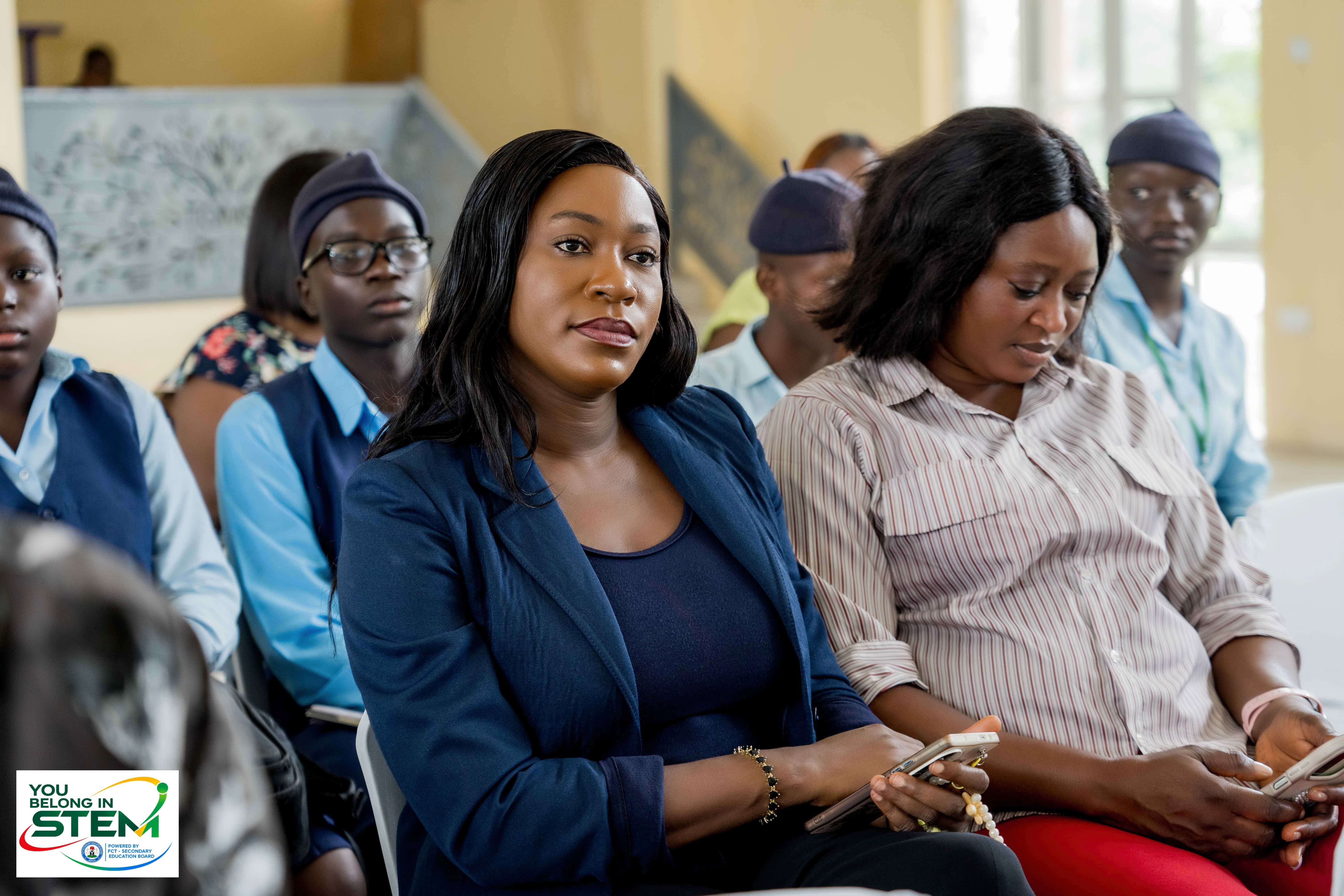 Stakeholders and students attending the You Belong in STEM FCT Edition launch