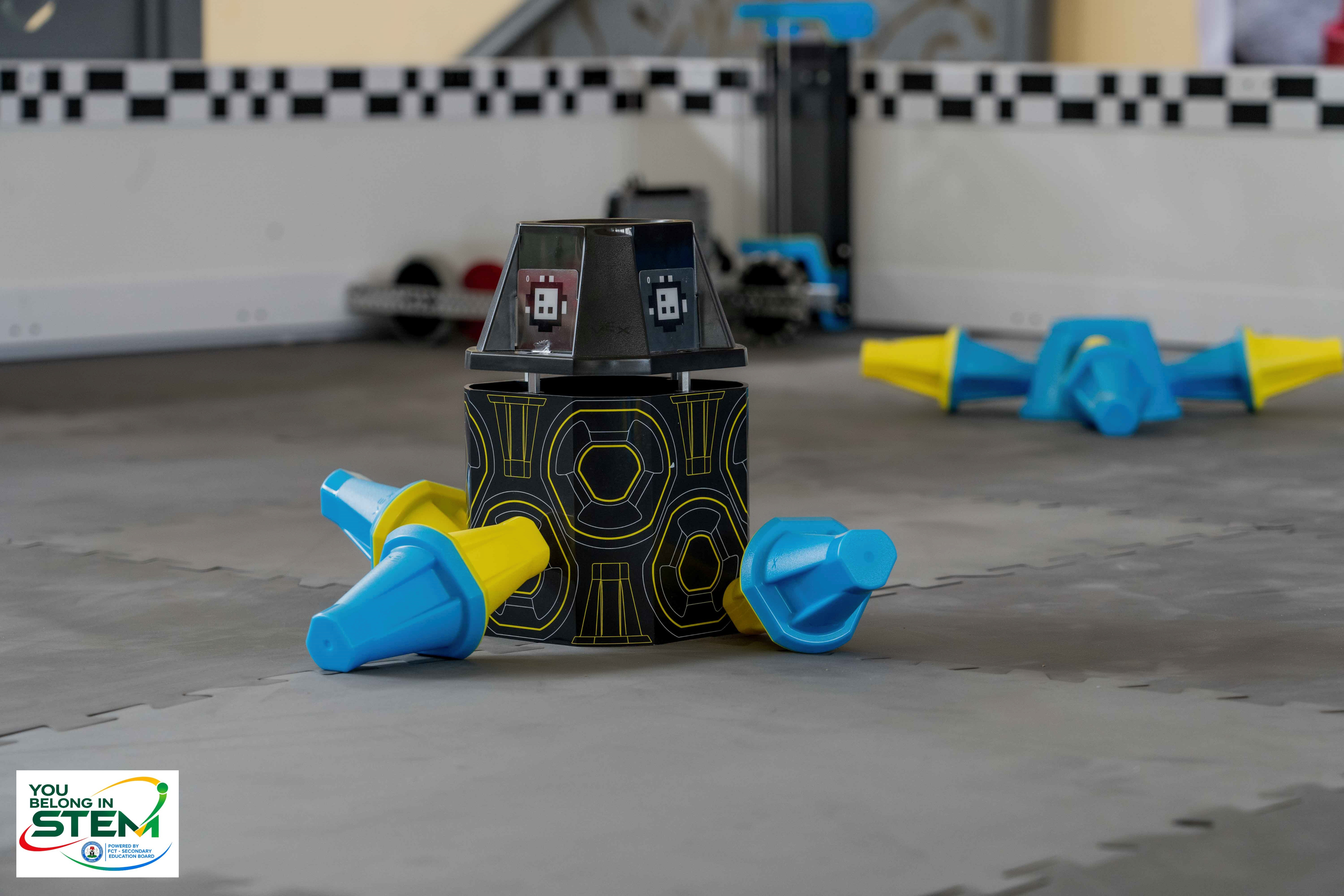 VEX Robotics field element at the You Belong in STEM FCT Edition event
